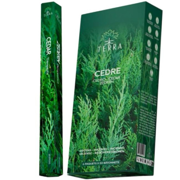 Encens bâtons Terra cèdre 30 gr -  Batons d\'encens