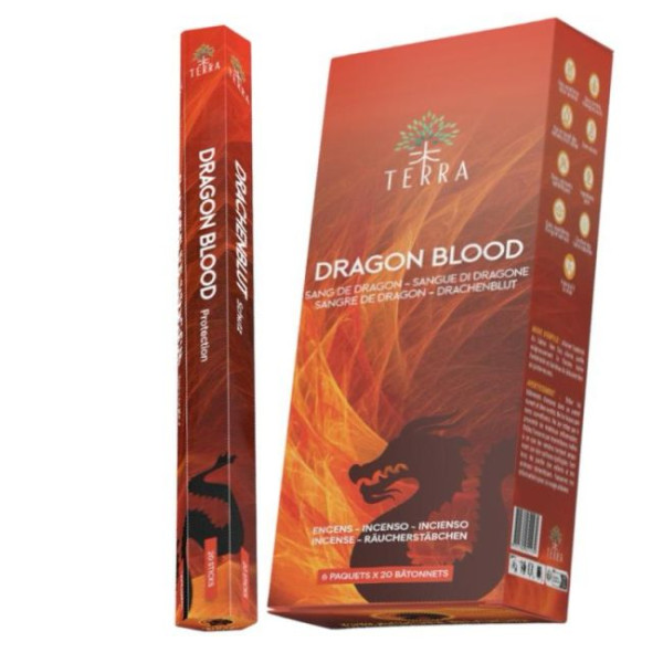 Encens bâtons Terra sang de dragon 30 gr