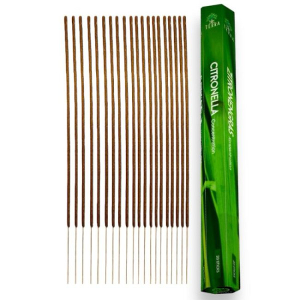 Encens bâtons Terra citronnelle 30 gr -  Batons d\'encens
