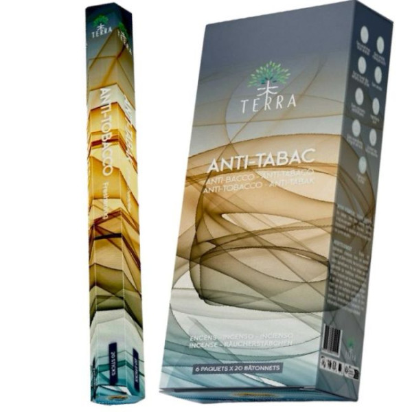 Encens bâtons Terra anti-tabac 30 gr -  Batons d\'encens