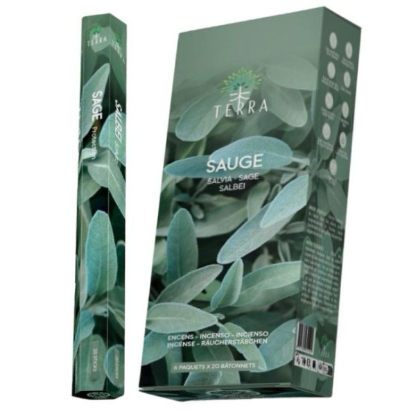 Encens bâtons Terra sauge 30 gr