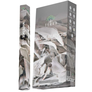 Encens bâtons Terra sauge blanche 30 gr -  Batons d\'encens
