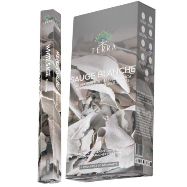 Encens bâtons Terra sauge blanche 30 gr -  Batons d\'encens