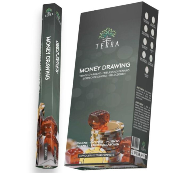 Encens bâtons Terra money drawing 30 gr -  Batons d\'encens