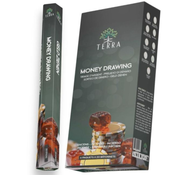 Encens bâtons Terra money drawing 30 gr