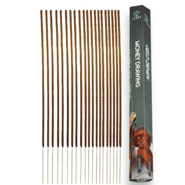 Encens bâtons Terra money drawing 30 gr -  Batons d\'encens