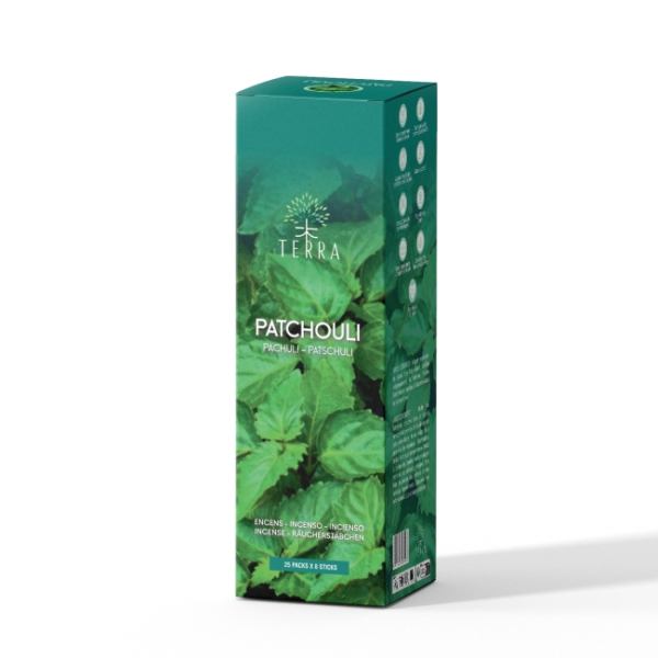 Encens bâtons Terra patchouli 12 gr