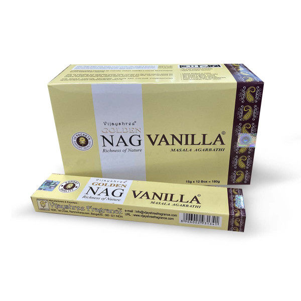 Encens bâtons golden nag vanille 15g -  Batons d\'encens