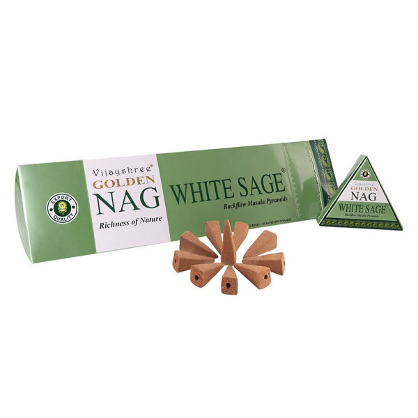 Backflow Golden nag sauge blanche -  Encens en cônes