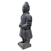 Statue en Terracotta guerrier 12 cm noire de coté