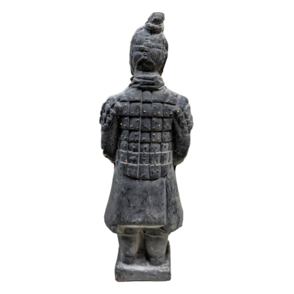 Statue en Terracotta guerrier 12 cm noire -  Déco - cadeaux