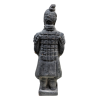 Statue en Terracotta guerrier 12 cm noire