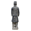 Statue en Terracotta chevalier 22 cm de dos