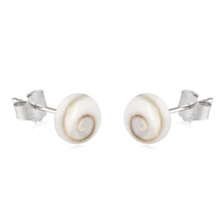 Clous d\'oreilles oeil de sainte lucie -  Pierres Lithothérapie