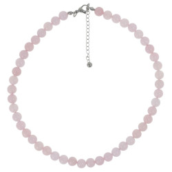 Collier quartz rose de 40/45 cm -  Pierres Lithothérapie