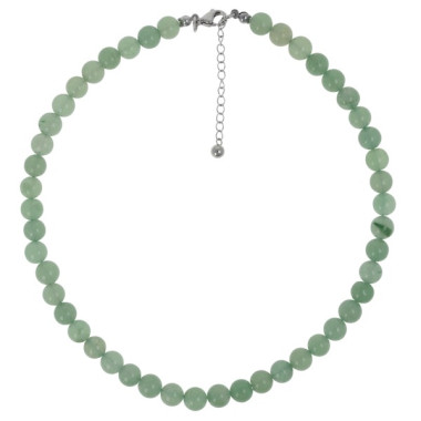 Collier aventurine verte de 40/45 cm - Pierres Lithothérapie