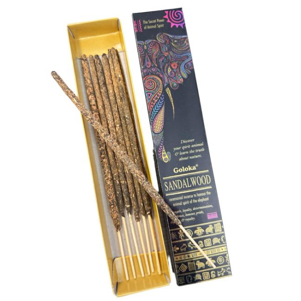 Encens batons goloka Smudge bois de santal 29 gr -  Batons d\'encens