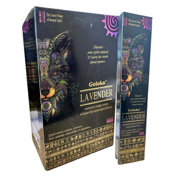 Encens batons goloka Smudge lavande 29 gr -  Batons d\'encens
