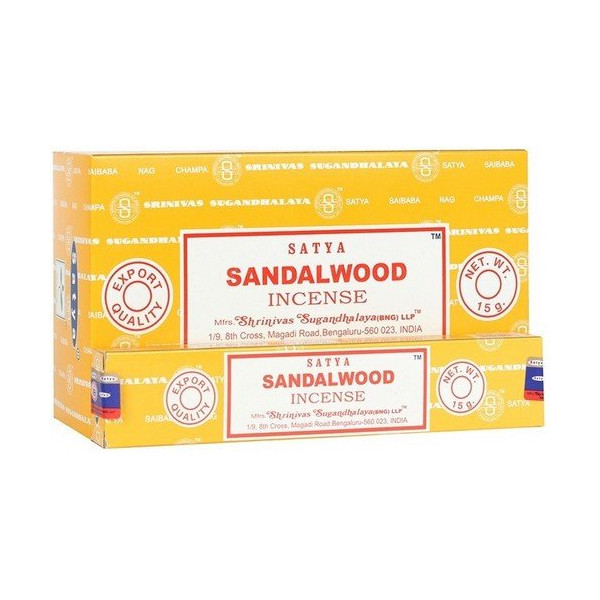 Encens batons satya sandalwood 15 gr -  Batons d\'encens