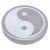 Plaque de sélénite Ying Yang 10 cm