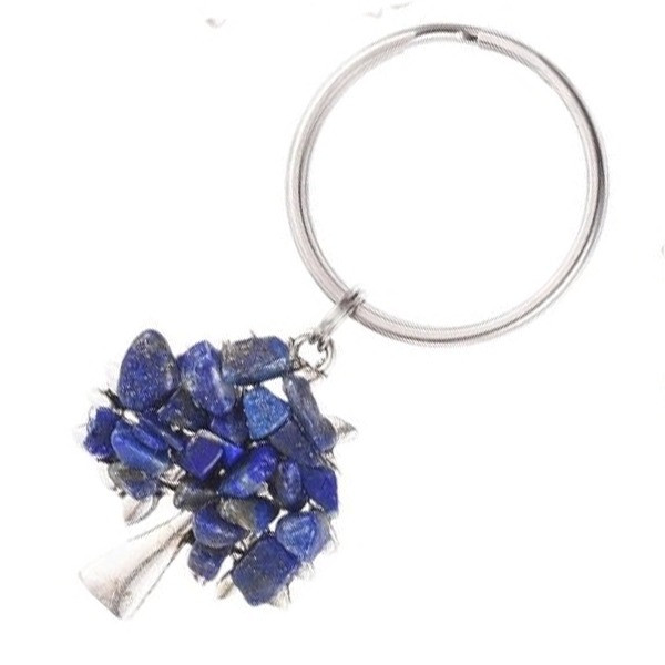 Porte clés arbre de vie Lapis-lazuli