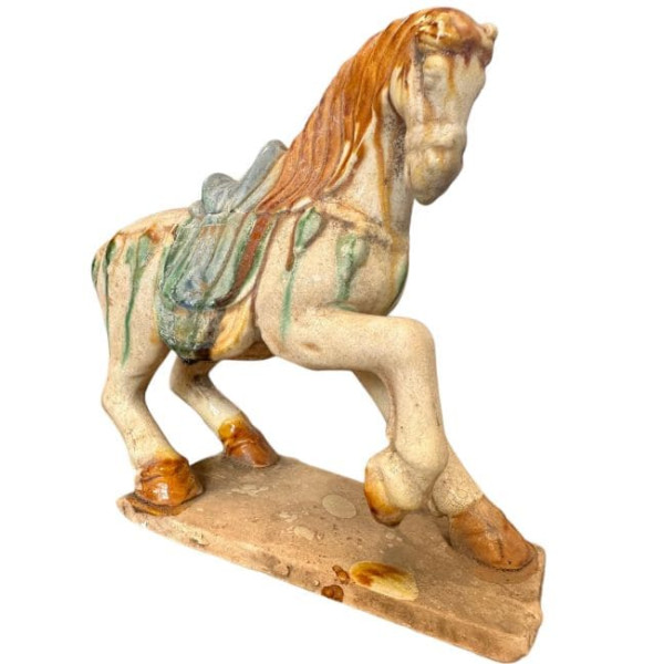 Cheval en couleur en Terracotta 18 cm