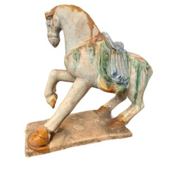 Cheval en couleur en Terracotta 18 cm