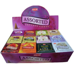 Pack encens cônes hem 12 parfums