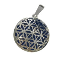 Pendentif fleur de vie avec lapis lazuli