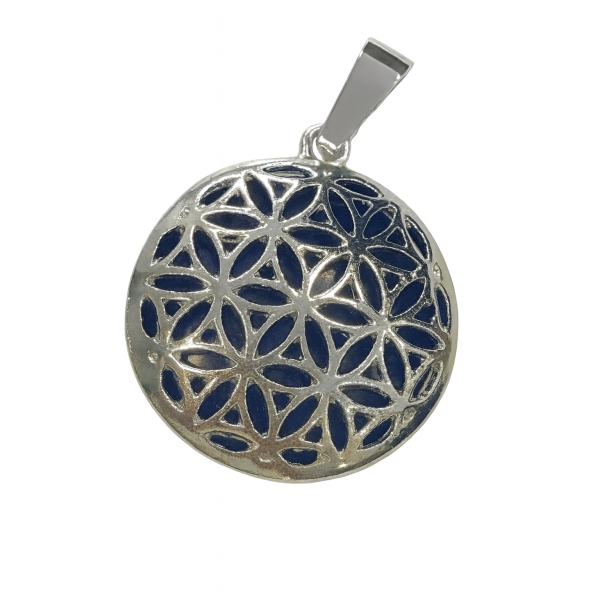Pendentif fleur de vie avec lapis lazuli Pendentif fleur de vie avec lapis lazuli