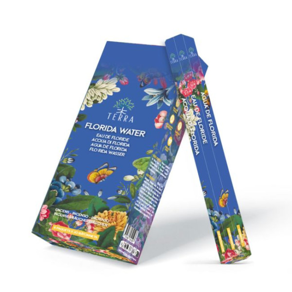 Encens eau de Floride bâtons Terra 30 gr Encens eau de Floride bâtons Terra 30 gr