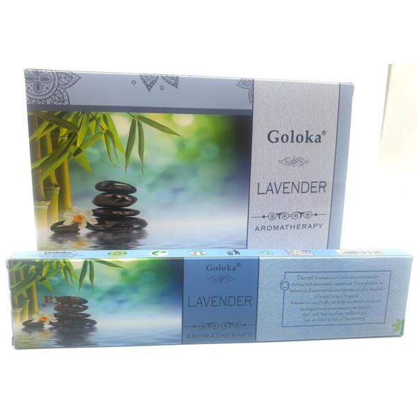 Encens bâtons goloka aromathérapie lavande 15 gr