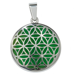 Pendentif fleur de vie avec aventurine verte