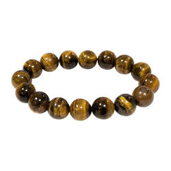 Bracelet oeil de tigre perles de 12 mm A