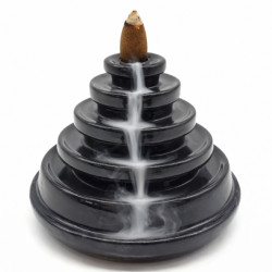 Porte encens backflow céramique pyramide