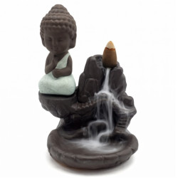 Porte encens bakcflow bouddha 11 cm