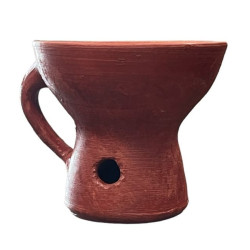 Porte charbon en terre cuite (rouge)