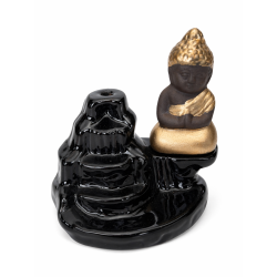 Porte-Encens Backflow Céramique Bouddha 14cm