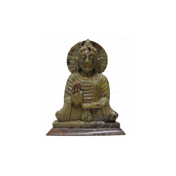 Statue bouddha en pierre.