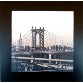 Tableau bois pont de manhattan.