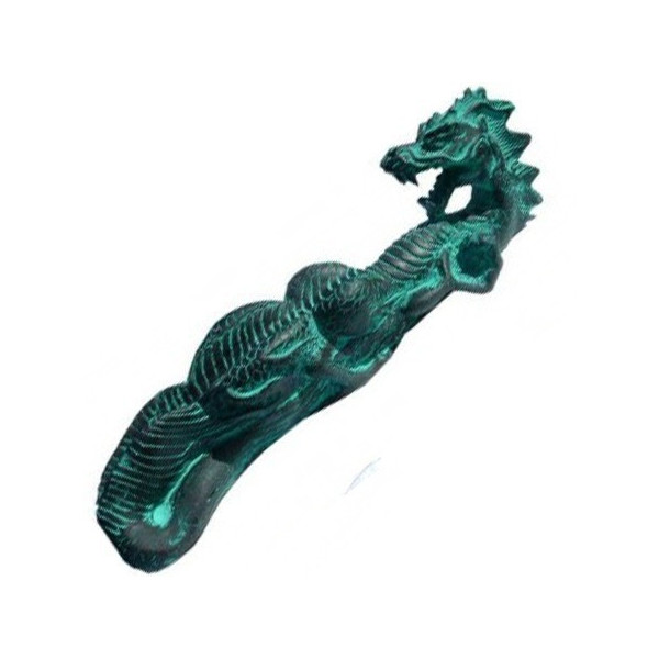 Porte encens dragon vert.