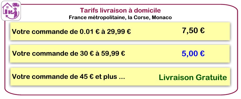 Livraison domicile france, monaco, corse